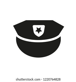 Police hat icon. Trendy Police hat logo concept on white background from law and justice collection. Suitable for use on web apps, mobile apps and print media.