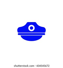 police hat icon ui vector eps jpg picture flat app web