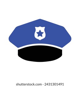 Police Hat Icon, Vector graphics