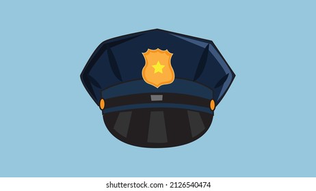 Police hat icon vector illustration