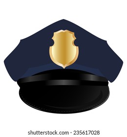 Police Hat, Police Hat Isolated, Police Hat Vector, Sheriff