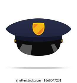 Police Hat Vector Isolated Illustration Design