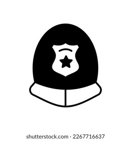Police Helmet icon in vector. Logotype