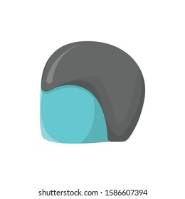 Police Helmet simple illustration clip art vector