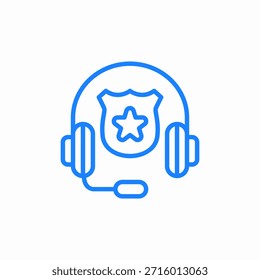 police hotline icon sign vector