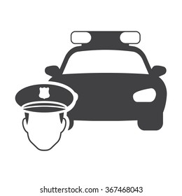 Police icon. 