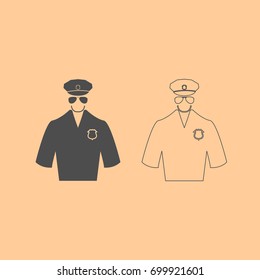 Police icon . 
