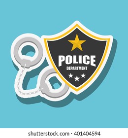 police icon design, vector illustration