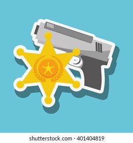 police icon design, vector illustration