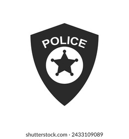Icono de policía vector de diseño plano