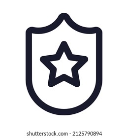 a police icon with flat style. suitable for crime design.