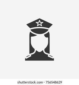 Police icon illustration isolated vector sign symbol