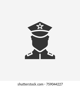 Police icon illustration isolated vector sign symbol