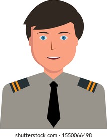 Police icon illustration in vector. Isolated police icon
