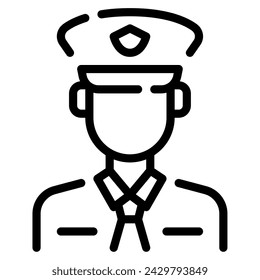 Police icon illustration for web, app, infographic, etc