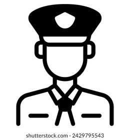 Police icon illustration for web, app, infographic, etc
