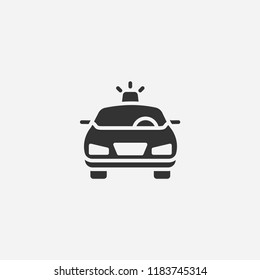 Police icon illustration,vector car sign symbol