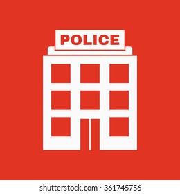 The police icon. Law and authority symbol. Flat Vector illustration