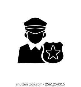 Police icon logo. Court icon. lawyer and justice icon logo vector.