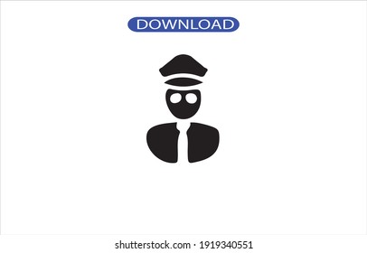 police icon or logo isolated sign symbol vector illustration - high quality black style vector icons.