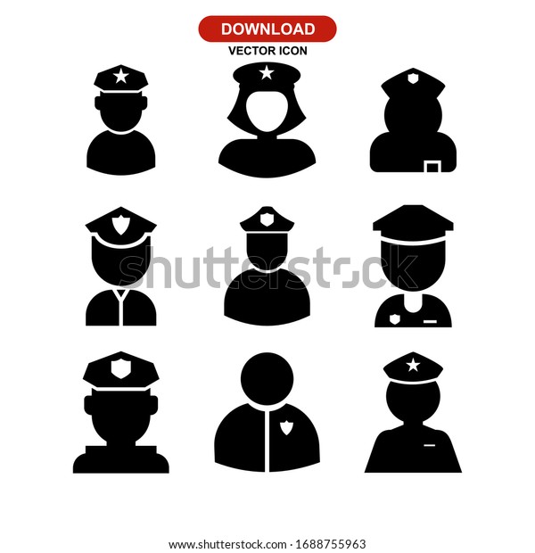 police icon or\
logo isolated sign symbol vector illustration - Collection of high\
quality black style vector\
icons\
