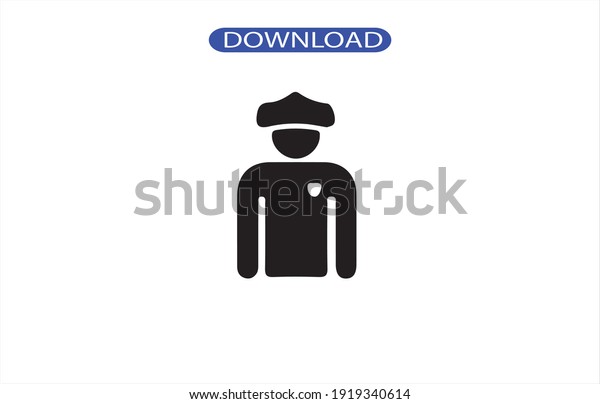 police icon or logo\
isolated sign symbol vector illustration - high quality black style\
vector icons.