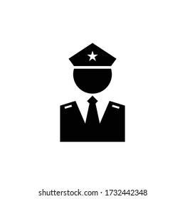 Polizeisymbol Logo-Symbol-Vektor