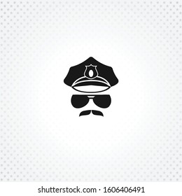 Police icon on white background