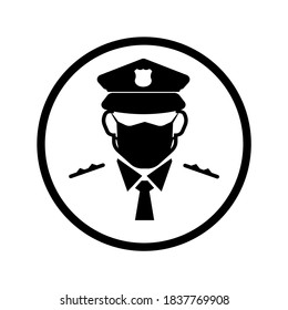 police icon on white background