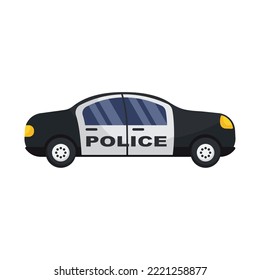 icono policial sobre fondo blanco