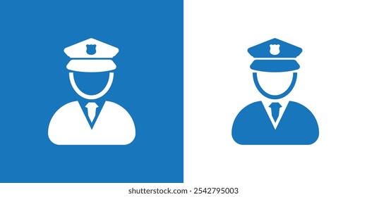 police icon on white background