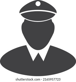 Police icon, policeman icon vector