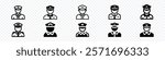 Police Icon, Policeman icon, Police Icon vector. Policeman Officer avatar