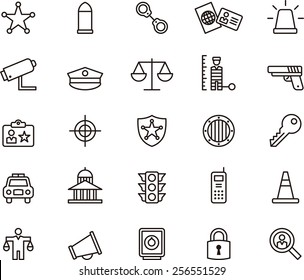 Police Icon Set