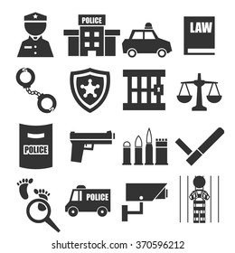 police icon set