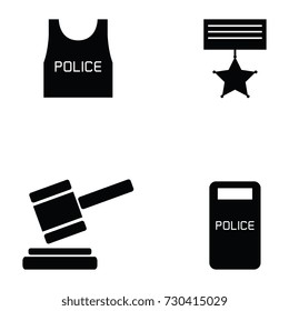 police icon set