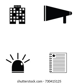 police icon set