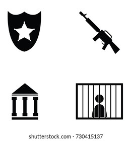 police icon set