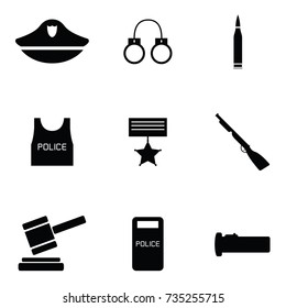 police icon set