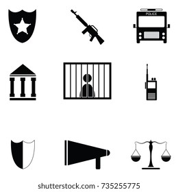 police icon set