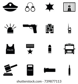 police icon set