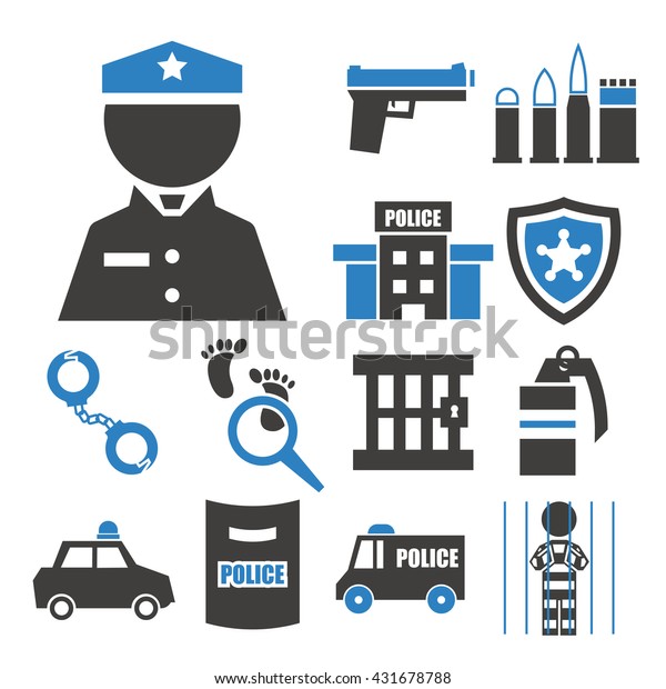 police icon\
set