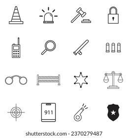 Vektorgrafik-Logo-Design für Polizeisymbol