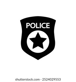 police icon sherigg badge icon vector