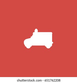 police icon. sign design. red background