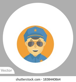 Police icon sign vector,Symbol, logo illustration for web and mobile
