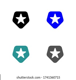 police icon stock vector illustration flat design.