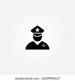 police icon symbol illustration vector eps10 logo template