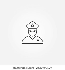 police icon symbol illustration vector eps10 logo template