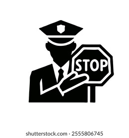 police, icon, traffic, speed, ticket, cop, pictogram, control, officer, camera, stick, fine, road, man, vector, figure, drunk, policeman, violation, test, sign, silhouette, safety, block, motorcycle,